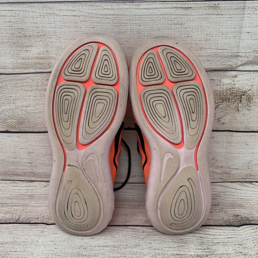 Nike Womens Lunarglide 8 Running Shoes Coral 843726-606 Lace Up Low Top Sz 7